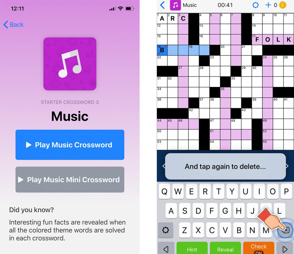 اپلیکیشن جدول-crossword