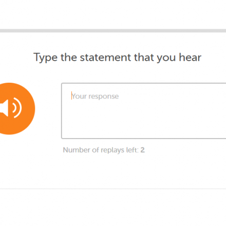dictation-آزمون دولینگو