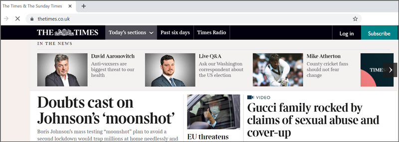 روزنامه-تایمز- منابع ریدینگ آیلتس