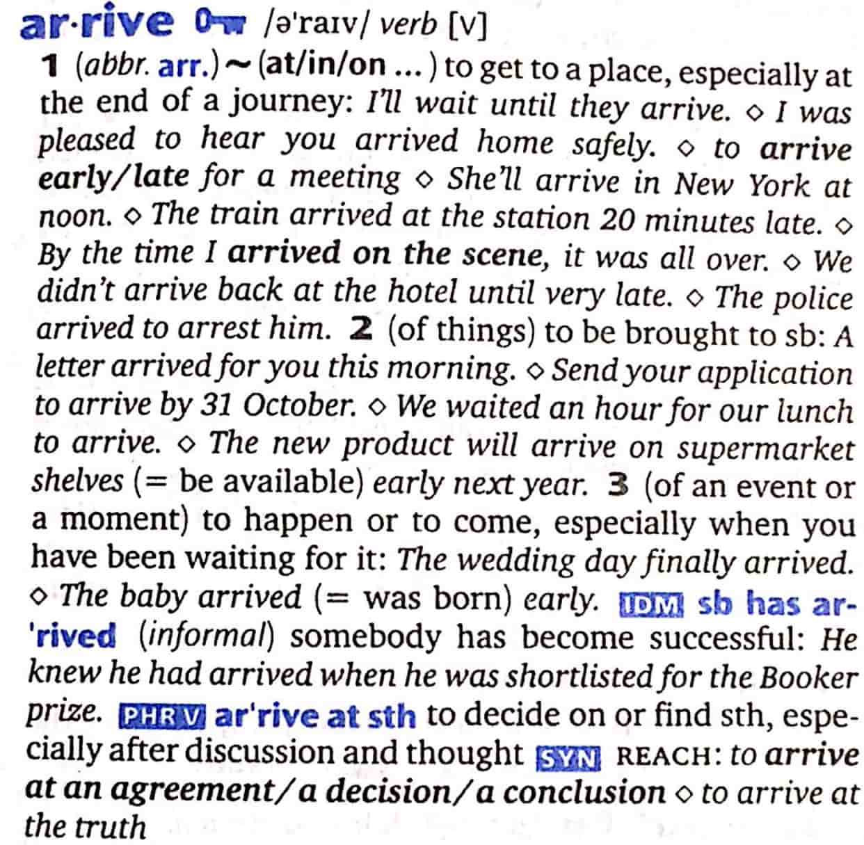 arrive-yenglishtube